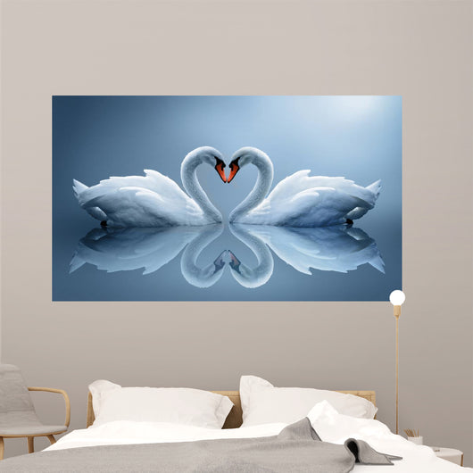 swans Wall Mural