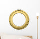 Golden Porthole Wall Decal