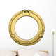 Golden Porthole Wall Decal