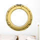 Golden Porthole Wall Decal