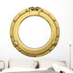 Golden Porthole Wall Decal