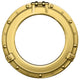 Golden Porthole Wall Decal