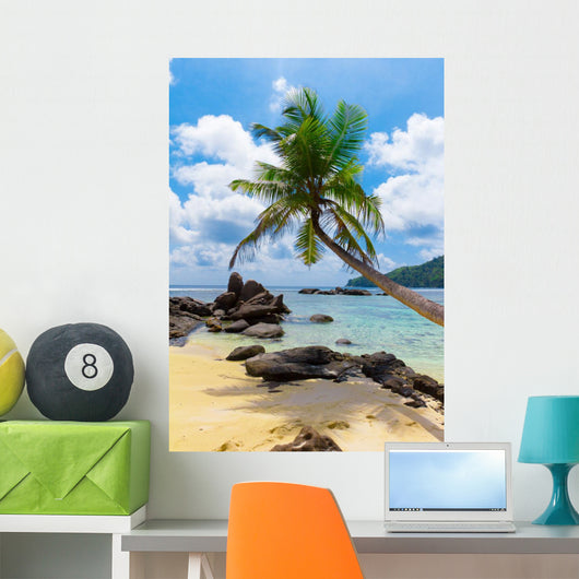 Scene Coconut Beach Wall Mural