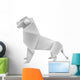Origami_lion Wall Decal