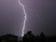 Single Lightning Strike Wall Decal