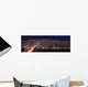 bay bridge and san francisco at night panorama Wall Mural