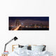 bay bridge and san francisco at night panorama Wall Mural
