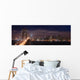 bay bridge and san francisco at night panorama Wall Mural