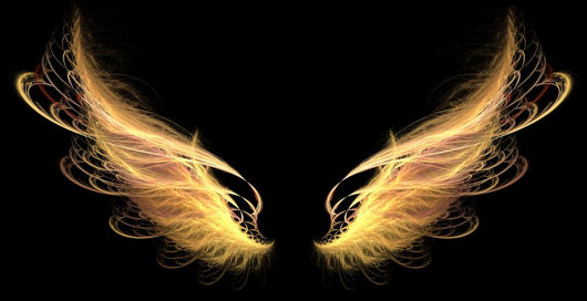 Demon Angel Fire hell Wings Wall Mural