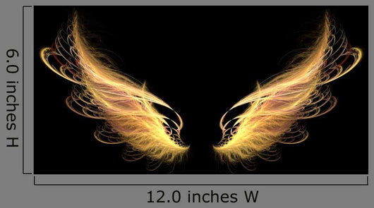 Demon Angel Fire hell Wings Wall Mural