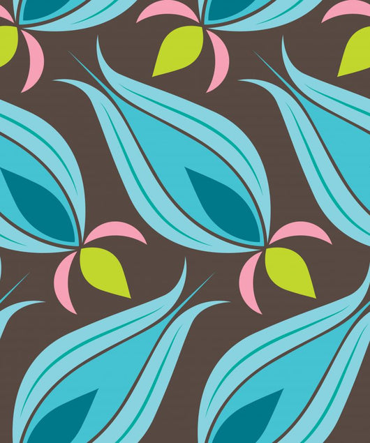 Ottoman Tulip Seamless Pattern Wall Decal