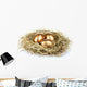 Golden Eggs Nest Wall Decal
