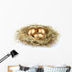Golden Eggs Nest Wall Decal