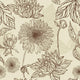 Seamless Pattern Flower and Wall Decal