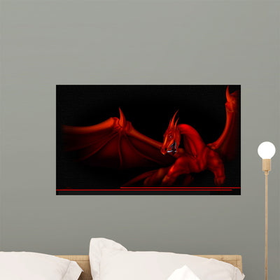 Dragon Red Black shown on a wall