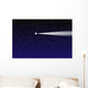 Night sky with comet Wall Mural