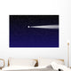 Night sky with comet Wall Mural
