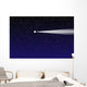Night sky with comet Wall Mural