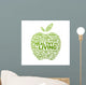 Healthy Living Apple Wall Decal