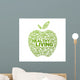 Healthy Living Apple Wall Decal