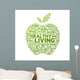 Healthy Living Apple Wall Decal