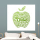 Healthy Living Apple Wall Decal