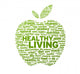 Healthy Living Apple Wall Decal