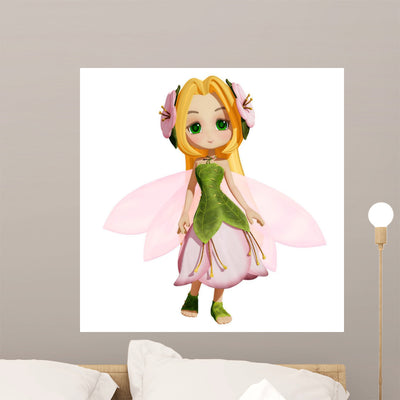 Fairy Girl shown on a wall