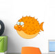 Cartoon Blowfish Wall Decal