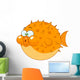 Cartoon Blowfish Wall Decal