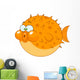 Cartoon Blowfish Wall Decal