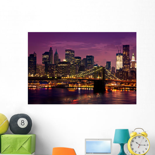 New York Brooklyn Bridge Wall Mural