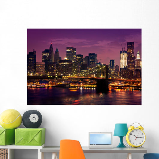 New York Brooklyn Bridge Wall Mural