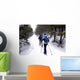 Snow shoeing Wall Mural