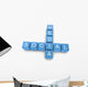 Social Media Crossword Wall Decal