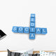 Social Media Crossword Wall Decal