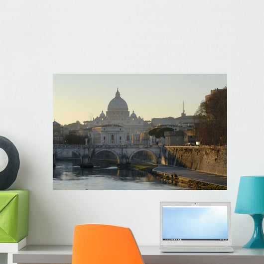san pietro and bridge Wall Mural
