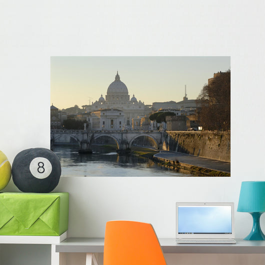 san pietro and bridge Wall Mural