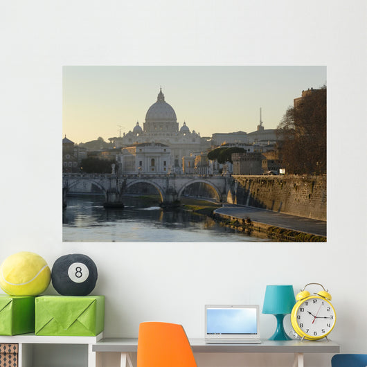 san pietro and bridge Wall Mural