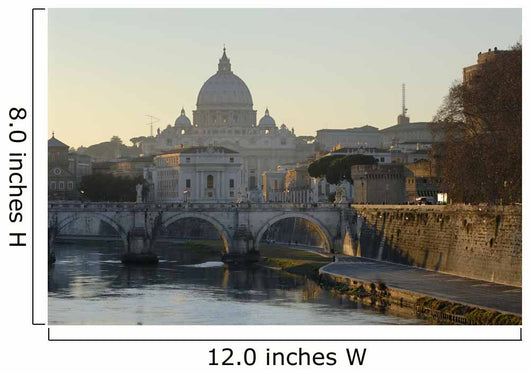 san pietro and bridge Wall Mural