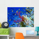 Underwater Landscape with Yellow Fish Wall Decal