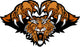 Tiger Mascot Pouncing Graphic