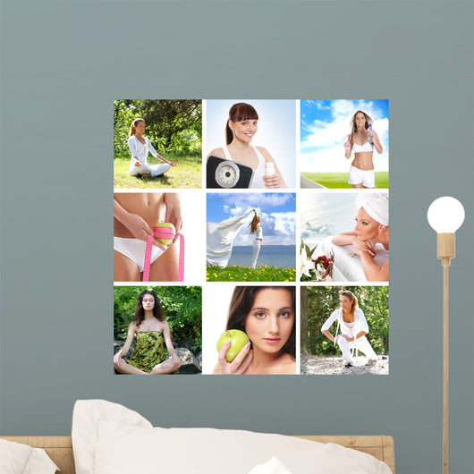 Spa and Health Collages Wall Mural