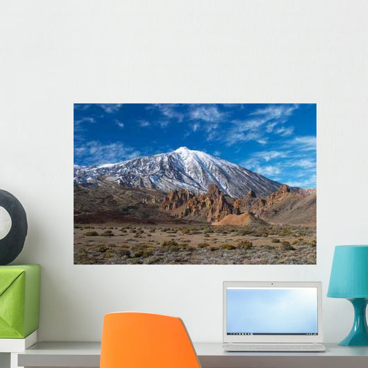 Teide Volcano from Far Wall Decal