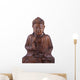 Wooden Buddha Wall Decal