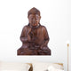 Wooden Buddha Wall Decal