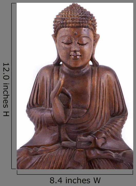 Wooden Buddha Wall Decal