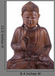 Wooden Buddha Wall Decal