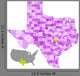 Texas State Counties Map