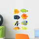 Eight tropical fish Wall Decal